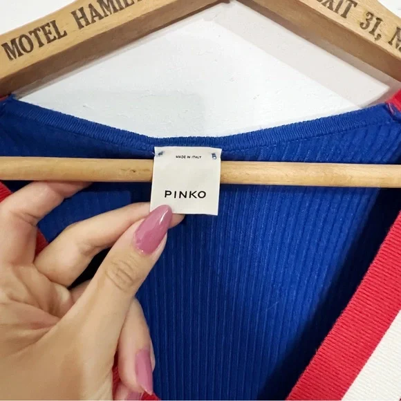 Pinko | Ribbed Midi Dress - Picture 4 of 7